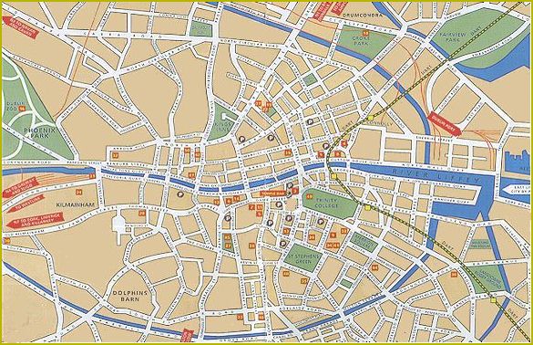 Dublin city centre map